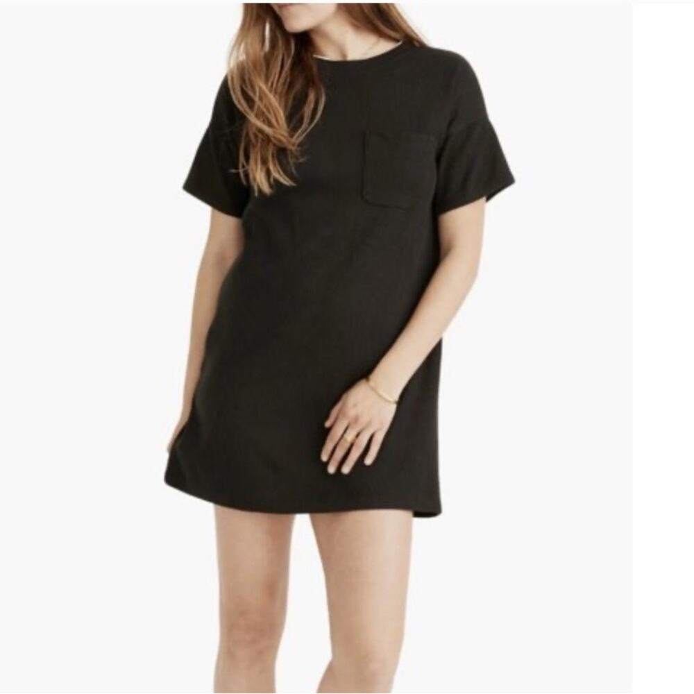 Madewell Pocket Tee Dress Black Size Small - Picture 3 of 13